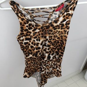 ✨2 for 25✨ Leopard GUESS bodysuit